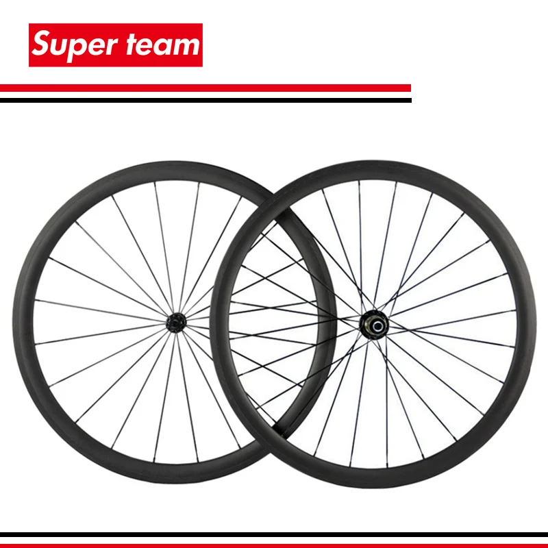 

100% Carbon fiber Bicycle wheelset 38mm clincher carbon wheels 700C Matte 1 Pair