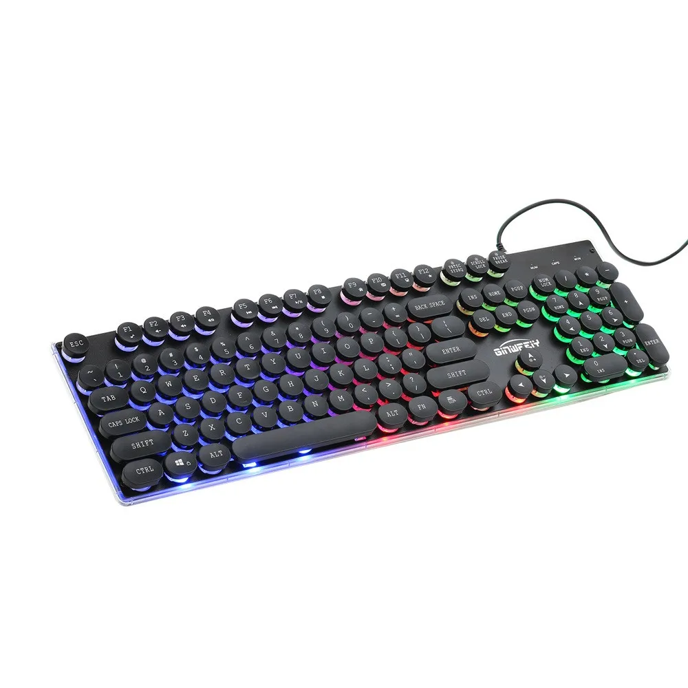 Светодиодный usb кабель VOBERRY Color Crack с подсветкой ПК радужная игровая клавиатура в