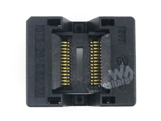 OTS-28-0.65-01 SSOP28 TSSOP28 Enplas IC Test Burn-in Socket Programming Adapter 0.65mm Pitch 4.4mm Width