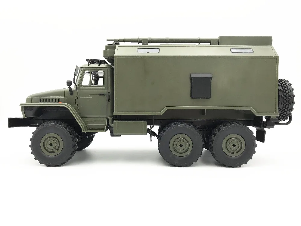 B36 WPL RC грузовик Урал 1/16 2,4G 6WD пульт дистанционного управления Военный Грузовик Рок Гусеничный автомобиль Хобби Игрушки для мальчиков Рождественский подарок игрушки