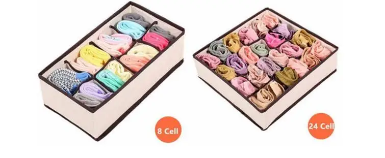 Складная коробка для хранения из нетканого материала 4 шт. белый красный ящик