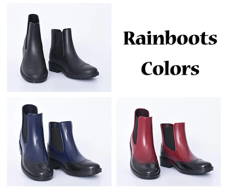 Осенние непромокаемые сапоги; женская нескользящая обувь для дождливой погоды; женские водонепроницаемые резиновые сапоги; весенние ботильоны; обувь на плоской платформе для девочек; Botas Mujer