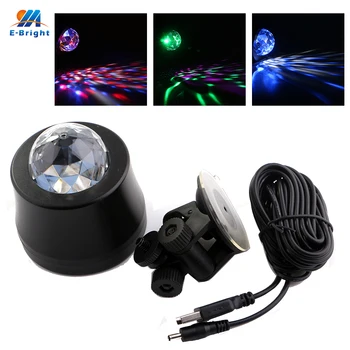 

YM E-Bright Car Interior DJ Light USB LED Atmosphere Ambient Lights Music Sound Voice Control 5V 6 Colors Mixed Laser Lamp Disco