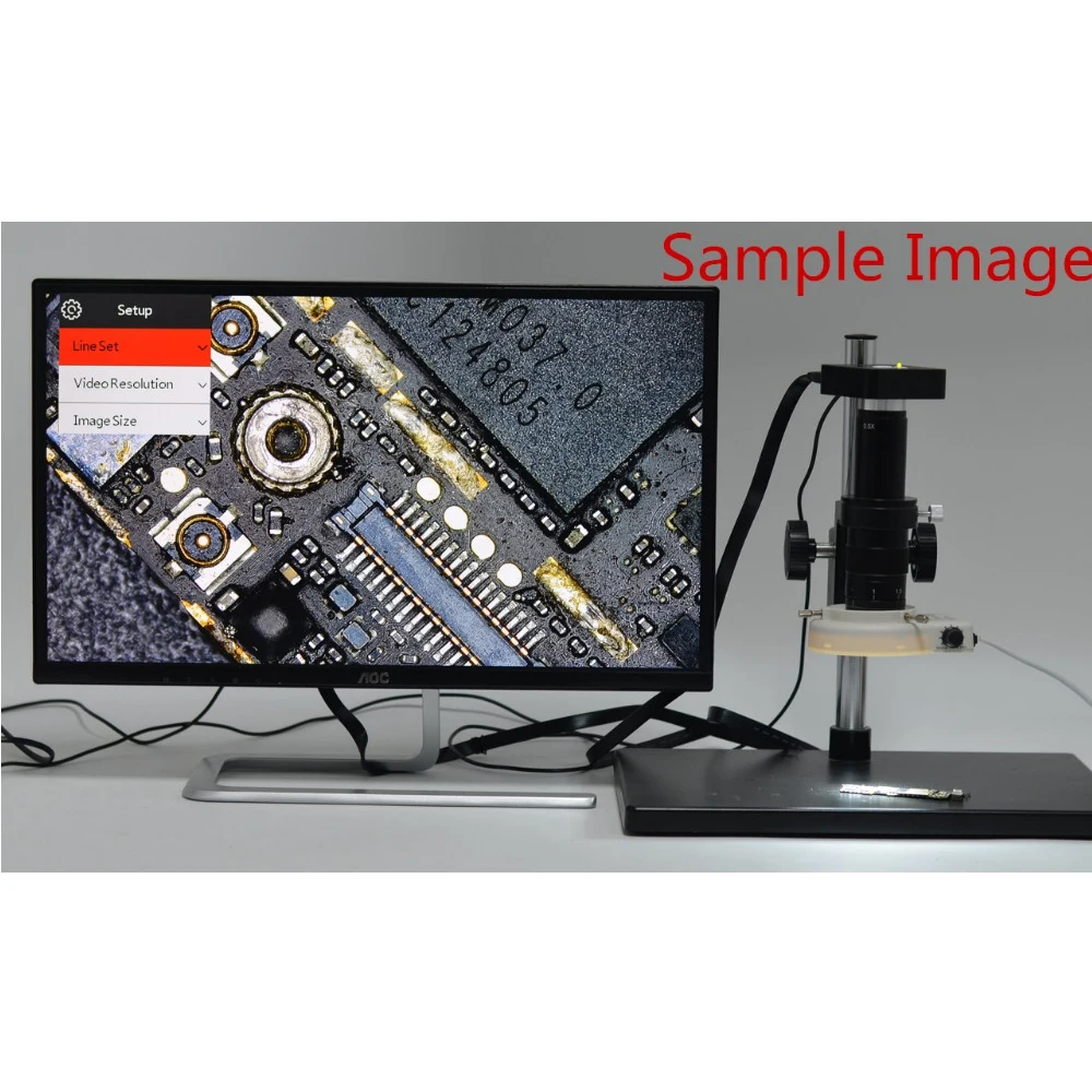 HAYEAR 16MP HDMI цифровой электронный промышленный микроскоп для видения камера 100X C Mount