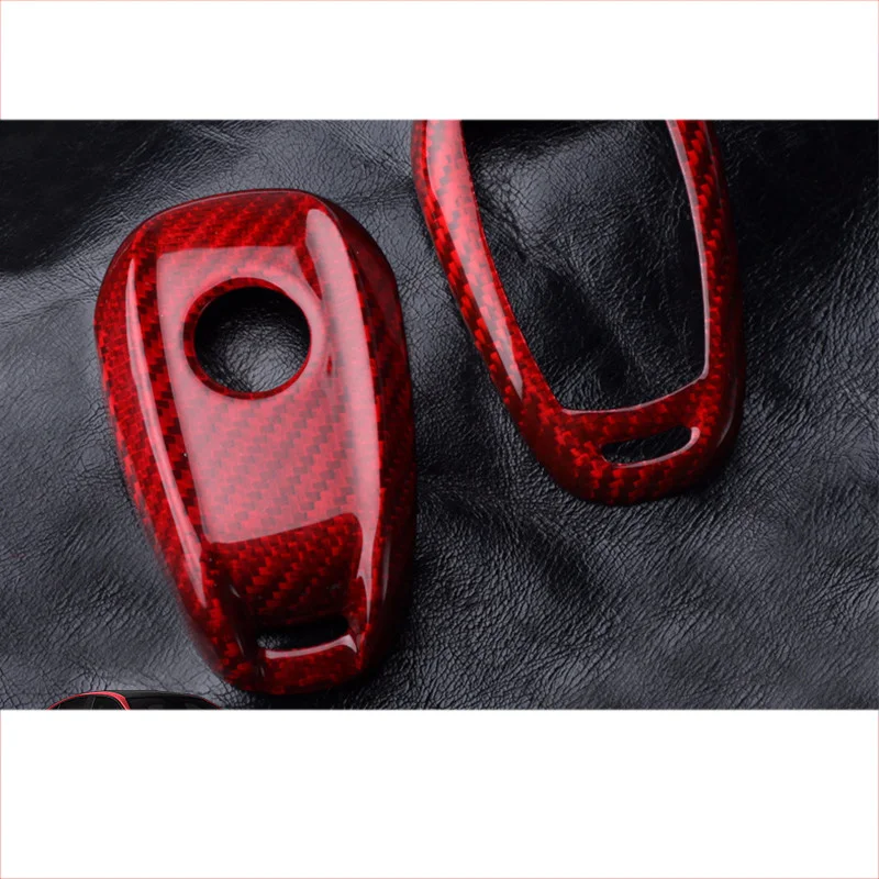 

Lsrtw2017 Real Carbon Fiber Car Key Case for Alfa Romeo Giulia Stelvio 2016 2017 2018 2019 2020