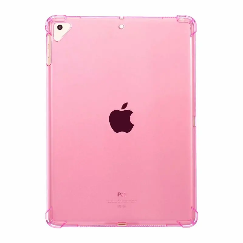 Экологичный Прозрачный ударопрочный чехол для Apple iPad 9,7 Air 1 2 5 6 5th 6th Generation Coque Funda - Цвет: Розовый