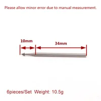 טונגסטן פלדה 6pcs נגרות נתב Bit ווד כלים גַיֶצֶת טונגסטן סגסוגת פלדה זית אמבר חריטה גילוף סכין End Mill צאנז (3)