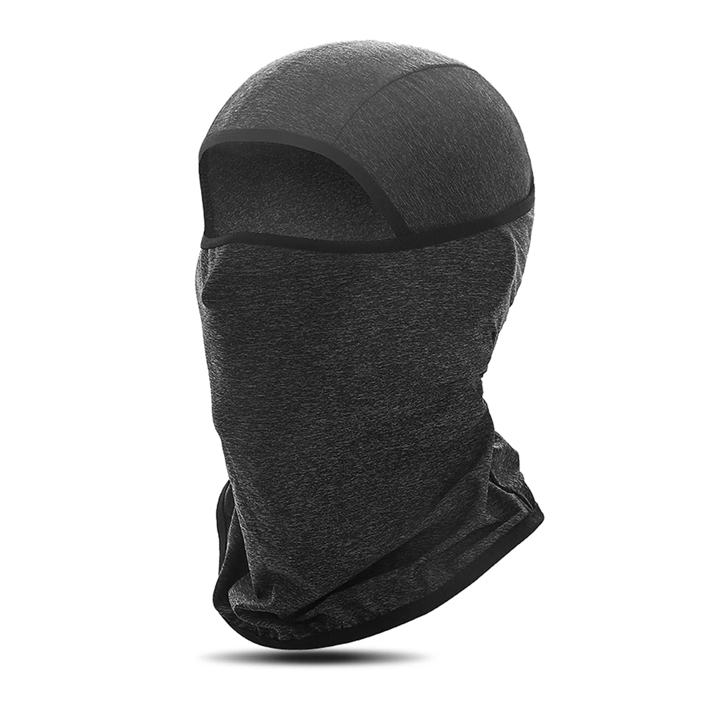 Wosawe; летняя велосипедная маски для кожи лица прохладный шелк УФ Защита дышащая Осенняя Спортивная бандана велосипедный шарф-маска на лицо - Цвет: Темно-серый