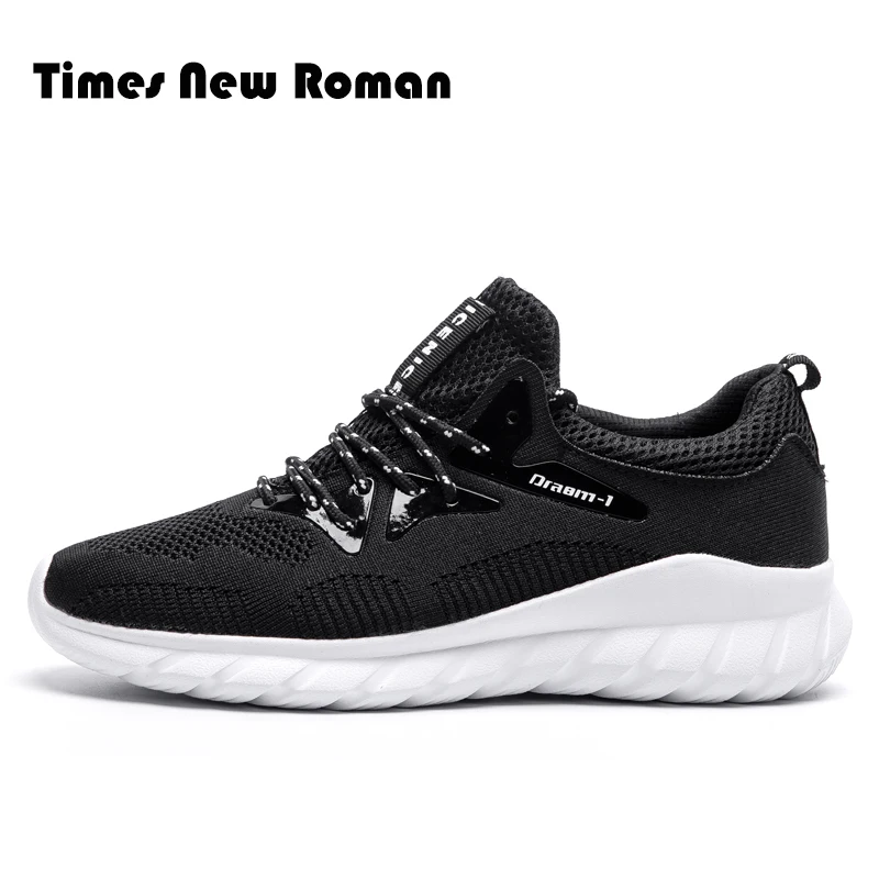 

Times New Roman Men's mesh Casual Sneakers Breathable Man Fashion Light Summer Comfortable lace up Shoes