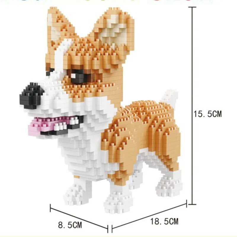 Us 1299 48 Offbalody Husky Zwierzęta Czysta Biel Bentley Pies Pies Rysunek Diament Mini Zabawka Budowlana Dzieci Edukacyjne Klocki Montażowe W