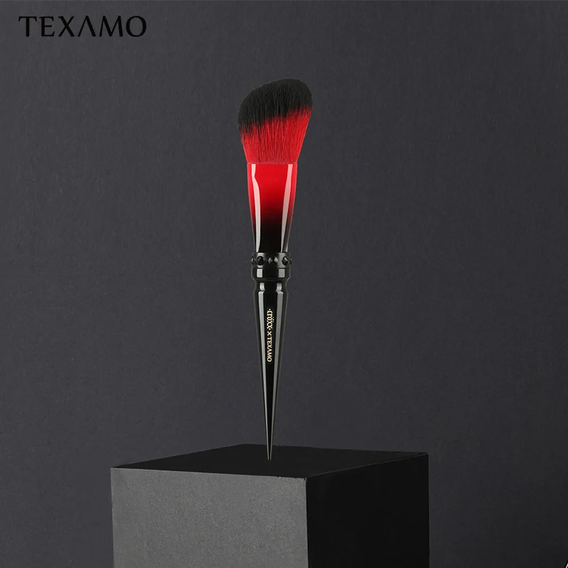 

Texamo Dark Elf Makeup Brushes Tool K102 MCF Cosmetic Oblique Powder Brush Bionic Wool Brochas Maquillaje