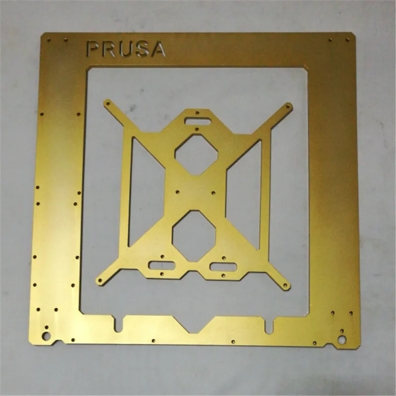 DIY Reprap Prusa i3 3d принтер золотой цвет металлическая рамка Mendel алюминиевая рама 6 мм