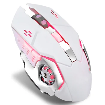 

Silent Wireless Gaming Mouse Mute 1600DPI Gamer Optical USB Cable Ergonomic For home office Laptop 18AUG7
