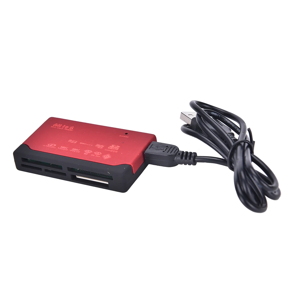 JETTING All in One Memory Card Reader USB External SD SDHC Mini Micro M2 MMC XD CF 4 Colors 6.9 X 4 X 1.2cm