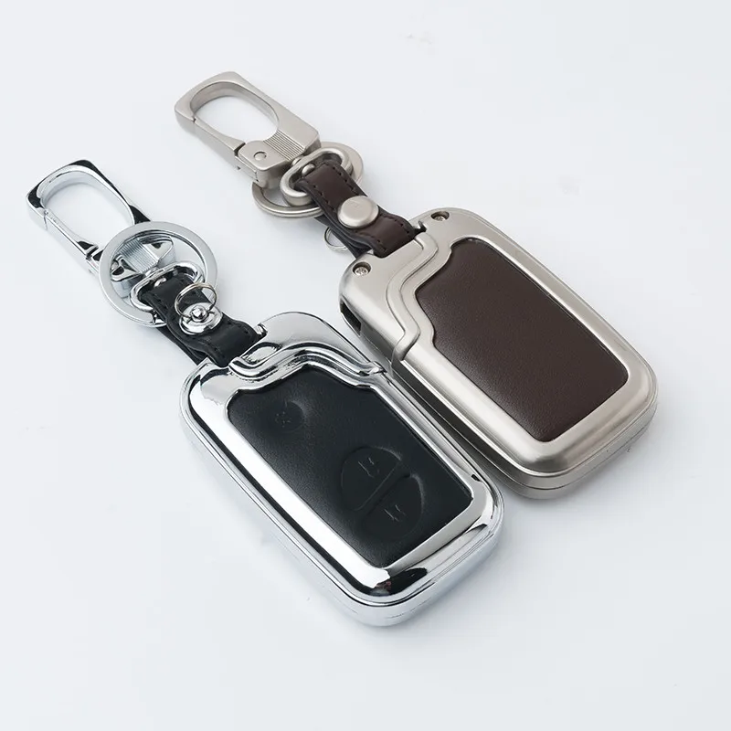 Fashion Zinc Alloy+Leather Car Styling Key Cover Case for Lexus RX IS ES NX GS GX LX 300 330 350 200 250 270 470 570 450H CT200H