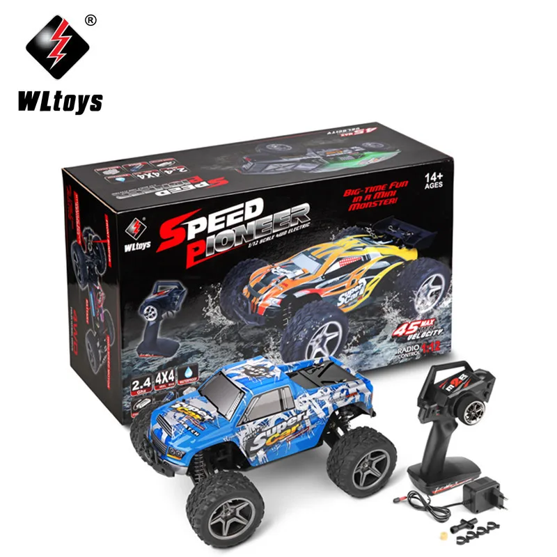 Высокая скорость JJRC/WLtoys 12402 радиоуправляемые машинки 1/12 4WD Monster RC автомобиль RTR 2,4 GHz RC внедорожный вождение автомобиля игрушки модели VS A979