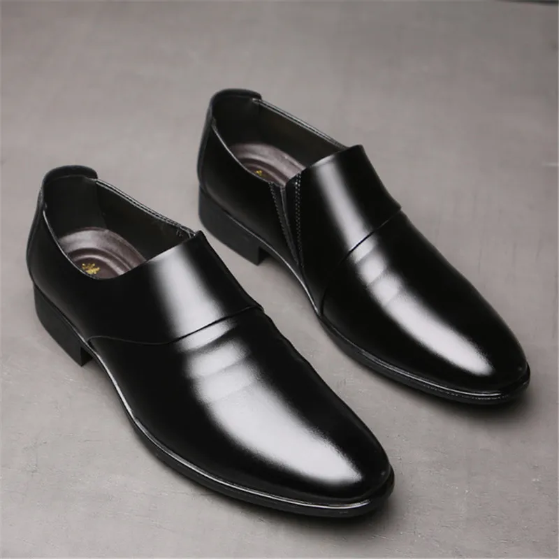 

Smaple Men's Leather Slip-On Casual Loafers Mens Driving Oxfords Business Office Flats Moccasins Man comfortable Shoes
