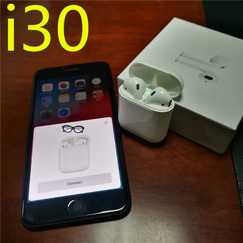 

i30 TWS 1:1 Replica Pop-ups Wireless Earphone 6D Super Bass Bluetooth 5.0 Earphones i30 TWS PK tws i10 i12 i20 tws LK TE9 W1