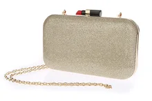 Frauen mini abendtasche mode pu-leder kupplung box kette mädchen bankett orange taschen umhängetasche parteigeldbeutel smycwl-c0005