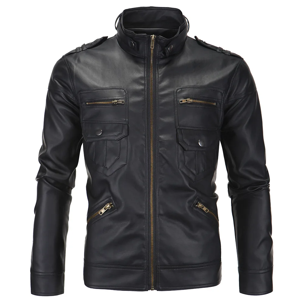 New Mens Jackets Dropshipping PU top Coats Motorcycle Biker Faux Leather Jacket Men warm Clothes Thick Velvet Coat plus size 4xl New Mens Jackets Dropshipping PU top Coats Motorcycle Biker Faux Leather Jacket Men warm Clothes Thick Velvet Coat plus size 4xl