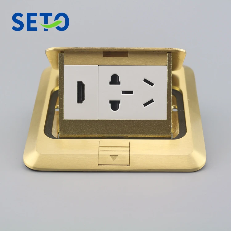 SeTo всплывающее напольное гнездо HDMI разъем + пять отверстий розетка настенная