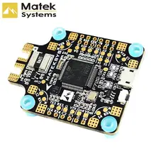 Matek – F7 contrôleur de vol double Gryo AIO ACC OSD BEC capteur de courant noir pour RC FPV Drone de course pièce bricolage accessoires seulement 10g