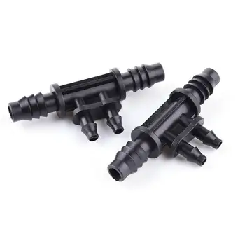 

10pcs/lot 8/11mm to 4/7 mm Hose T Shape Agriculture Water Connector Sprinkler Irrigation Drip Hose Splitter Garden Supplies