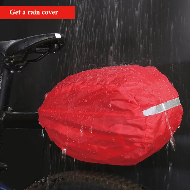 Sale WEST BIKING Cycling Saddle Bag Reflective Waterproof Mountain Bike Cycling Tail Extending Rain Cover Bicycle  Bike Rear Bag 4
