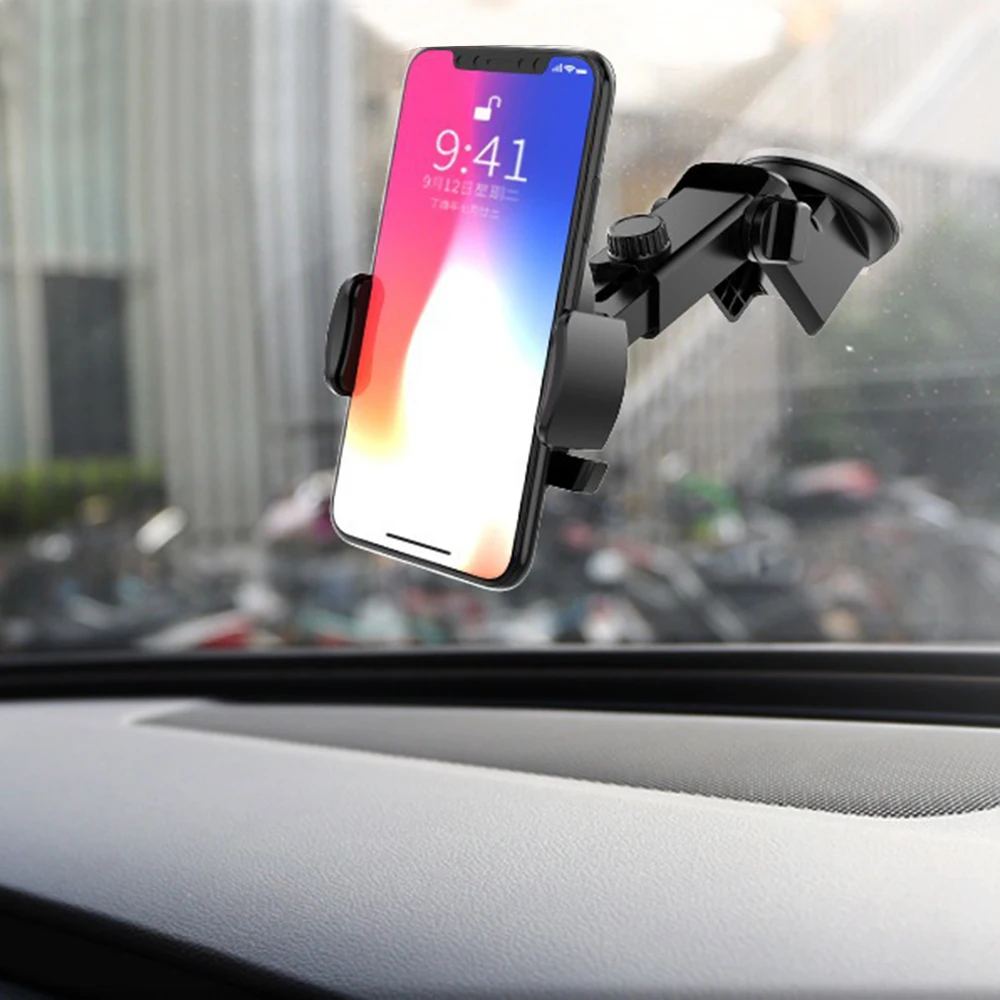 Car Phone Holder Dashboard Suction Cup Mount Cradle Cellphone Clip GPS