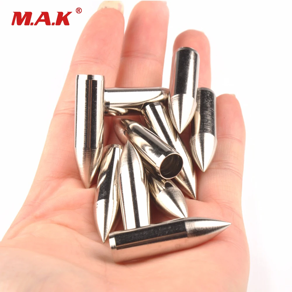 

20/50/100pcs Arrow Head Sliver Color Arrow Heads Arrowhead Inner Dimeter 8mm For Wooden Arrows Archery