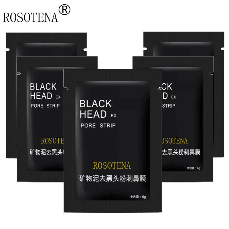 

1Pcs Blackhead Remover Mask Black Mud Deep Cleansing Carbon Facial Nose Pore Cleanser Pore Strip Oil Control Face Skin Care
