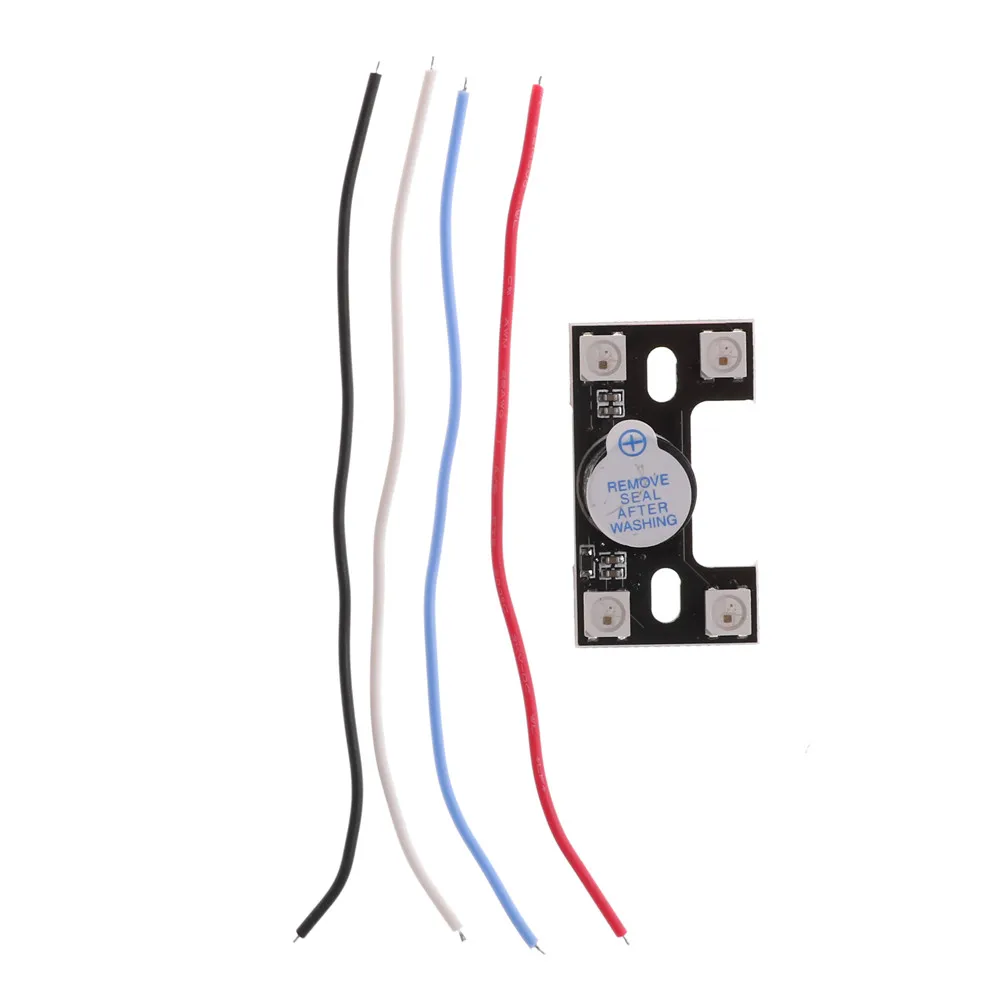 

1Set Matek LED Tail light WS2812B 4 LED Strip 5V With Loud Buzzer Dual Modes For FPV Racer Multicopters RC Quadcopte