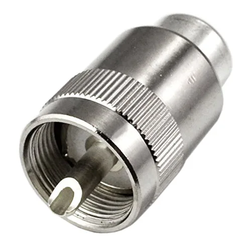 

UHF PL259 SO239 male twist-on connector RFC400 RG8 RF Coaxial adapter connector,silver