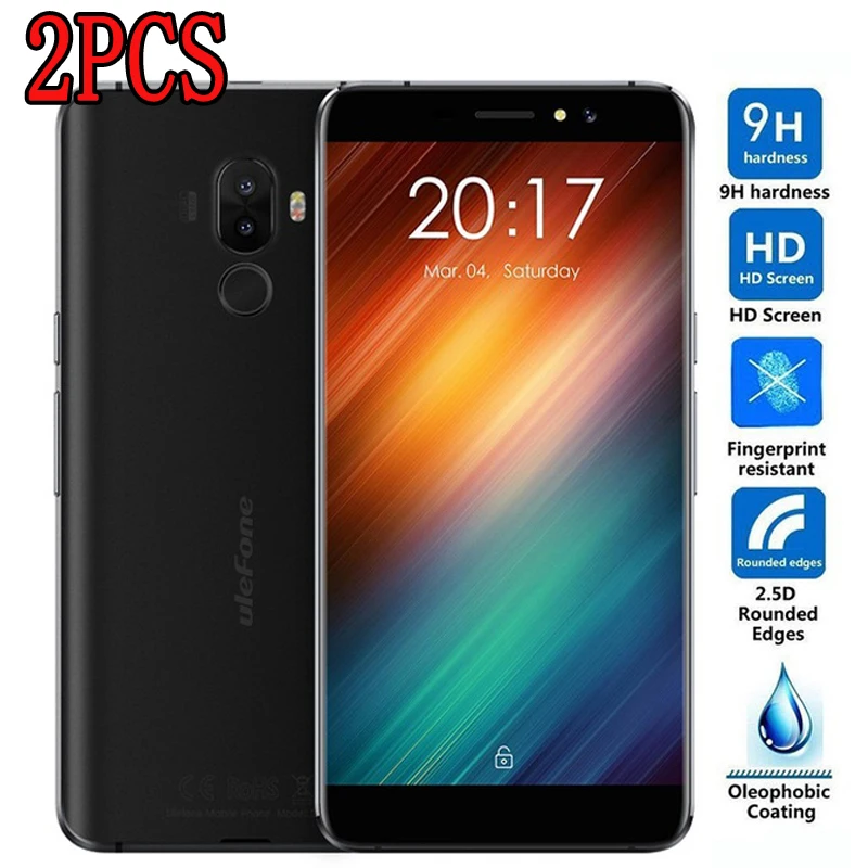 Закаленное стекло для Ulefone S8 2 шт. защитная пленка 9H защита экрана