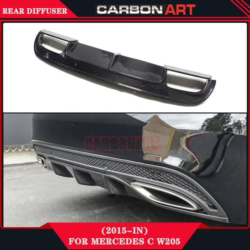 Auto replacement parts carbon fiber rear auto diffuser for