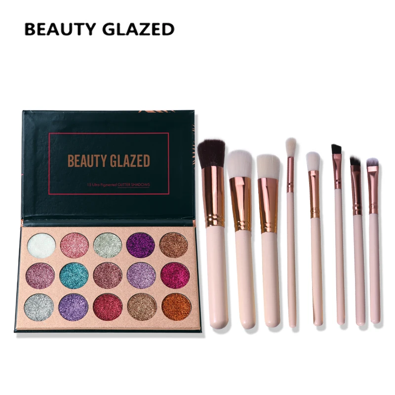 BEAUTY GLAZED Brand Makeup Set Professional Eyeshadow Palette 15color
