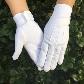 

Hot sell Good Quality 100% Cotton White Masonic Gloves