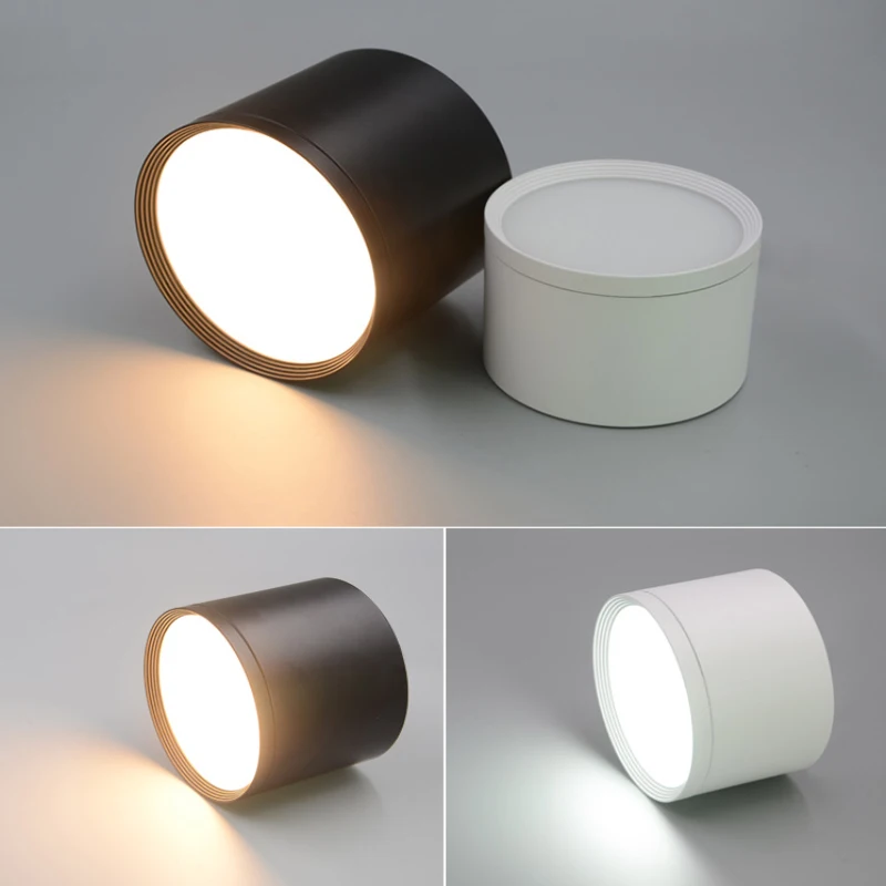 2018 nwe Surface Mounted Ceiling Downlight SMD5730 5W 12W 18W 85-265V lamp COB Led downlights Spot light +led driver | Освещение