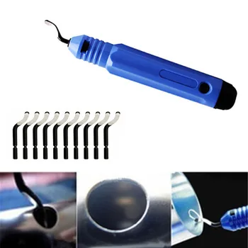 

New Repair Part DeburRed Tool 10pcs BS1010 Blades +1pc NB1100 DeburRing Tools Kit WWO66
