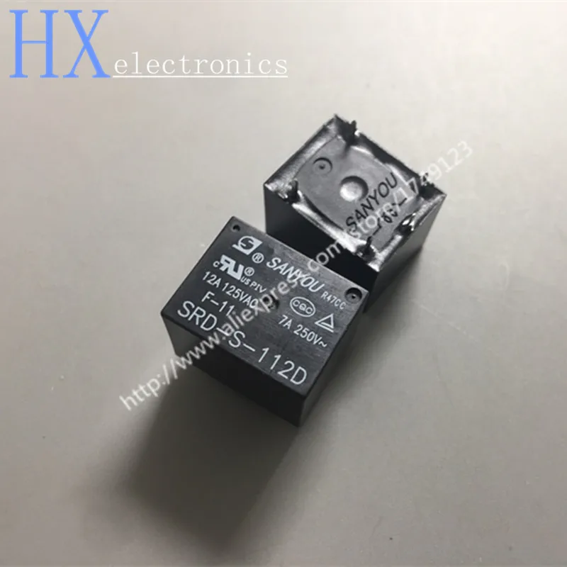 Бесплатная доставка 5 шт. SRD S 105D 5VDC 112D 12VDC 124D 24VDC 12A контактов DC5V DC12V DC24V 5V 12V 24V реле