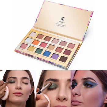 

18 Colors Matte Shimmer Eyeshadow Palette Long Lasting Waterproof Glitter Eye Shadow Pallete Powder