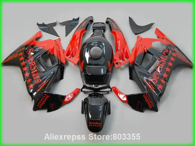 Наклейка Seven star для Honda CBR 600 f3 1996 1995 Обтекатели cbr (красный черный) комплект обтекателей 95 96 xl73|fairing kit|fairing 600fairing