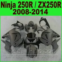 Flat matte black Kawasaki Ninja 250r green white Fairings EX250 year 2008 - 2014 ZX 250 fairing kits parts R9L9