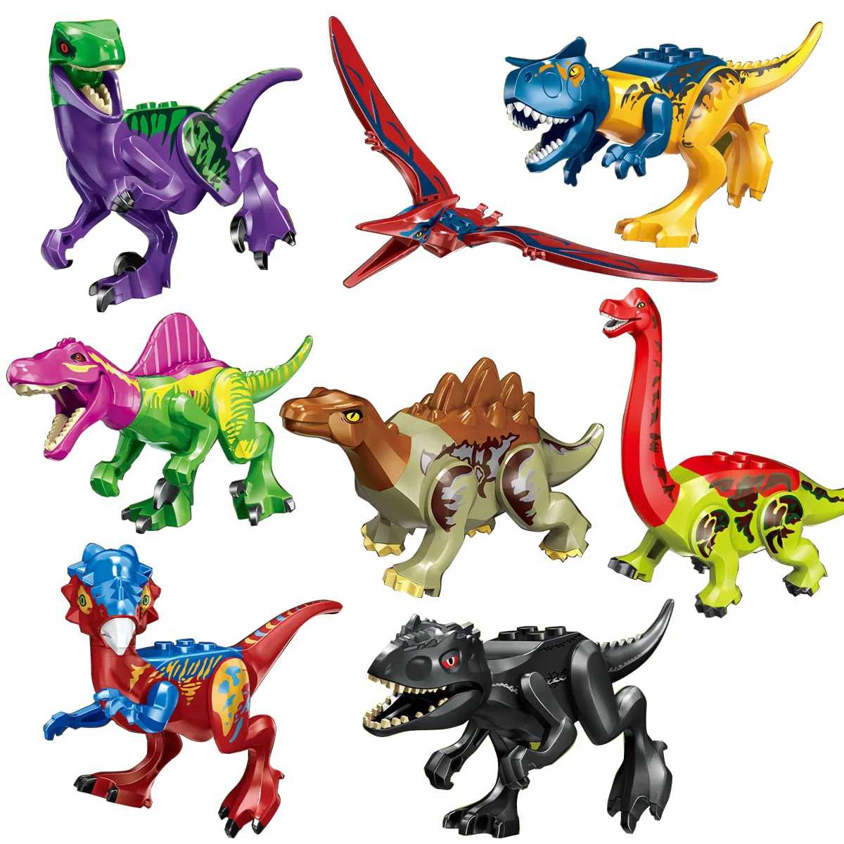 

Legoing Blocks Jurassic Dinosaur World Figures Tyrannosaurus Indominus Rex I-Rex Building Block Kid Toys Jurassics Dinosaurs DIY