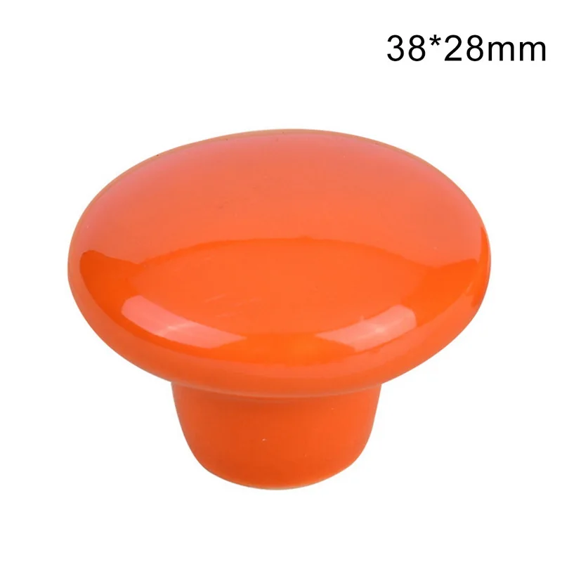 L orange Urijk 6 шт./компл. керамические ручки выдвижной ящик ручки красочные шарообразные ручки шкафов ручки для мебели фурнитура декор для кухни - Цвет: L orange
