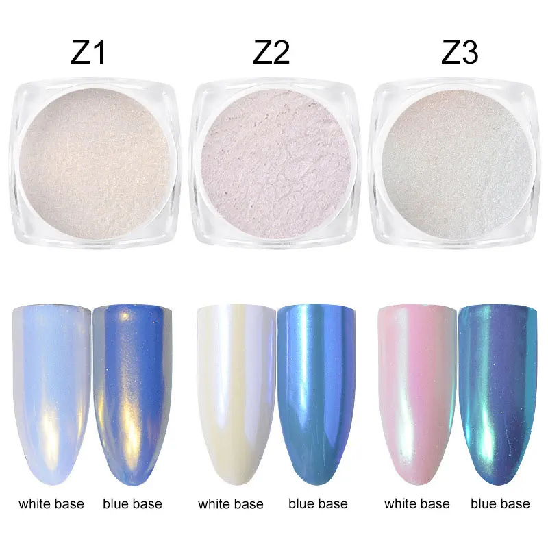 

2g/box New Shiny Pearl Nail Glitter Diamond Mermaid Mirror Neon Powder Dust Chrome Pigment Manicure Nail Art Decorations #qt0131