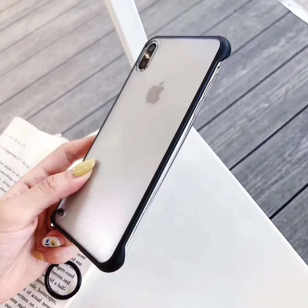 100 шт. для samsung S10/S9/S8 Plus/S7 edge/S10E/A20/A30/A40/A50/A60/A70/A80 противоударный матовый чехол для ПК+ ТПУ