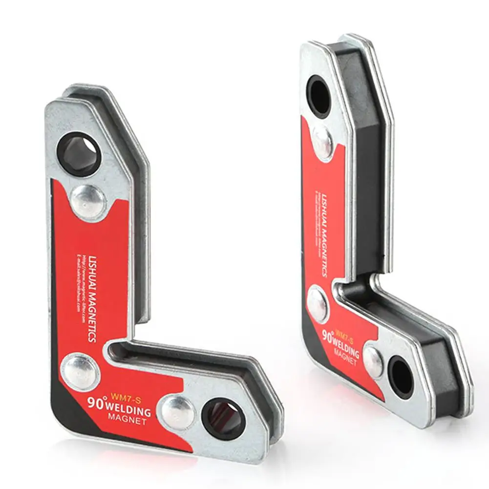 

2pcs WM7-S Strong Dual-Use Magnetic Holder Corner Welding Magnets Internal And External Right Angle Fixator