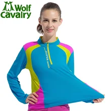 Женские походные футболки, быстросохнущие футболки, дышащие, с длинным рукавом, для улицы, спортивные футболки, для кемпинга, походов, одежда