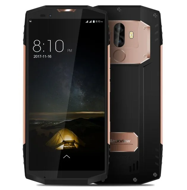 Gold BLACKVIEW BV9000 PRO IP68 водонепроницаемый смартфон 5," 18:9 Android 7,1 P25 2,6 GHz 6G+ 128G 4180mAh NFC ГЛОНАСС с двумя камерами телефонов - Цвет: Gold